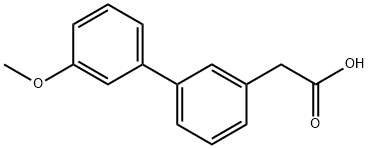 3-BIPHENYL-(3'-METHOXY)ACETIC ACID
 Structural