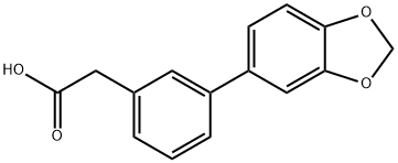 3-BIPHENYL-[1,3]DIOXOL-5-YL-ACETIC ACID
 Structural