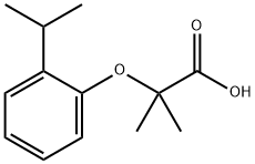 2-(2-ISOPROPYL-PHENOXY)-2-METHYL-PROPIONIC ACID Structural