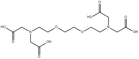 Ethylenebis(oxyethylenenitrilo)tetraacetic acid Structural