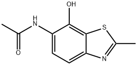 Acetamide, N-(7-hydroxy-2-methyl-6-benzothiazolyl)- (9CI) Structural