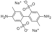 4,4'-DIAMINO-5,5'-DIMETHYL-2,2'-BIPHENYL DISULFONIC ACID DISODIUM SALT Structural