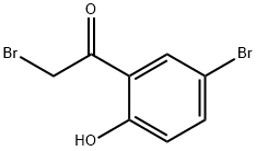 2-BROMO-1-(5-BROMO-2-HYDROXYPHENYL)ETHANONE Structural