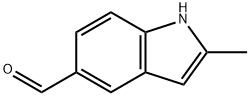 1H-Indole-5-carboxaldehyde, 2-methyl- (9CI) Structural