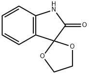 SPIRO-(1,3-DIOXOLANE-2,3'INDOLIN)-2'-ONE Structural