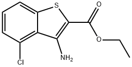 ETHYL 3-AMINO-4-CHLOROBENZO[B!THIOPHEN-2-CARBOXYLATE, 97 Structural