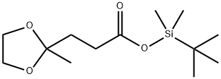 tert-Butyldimethylsilyl-2-methyl-1,3-dioxolane-2-propionate Structural