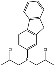 Fluoren-2-amine (8CI), N,N-bis(2-chloropropyl)- Structural