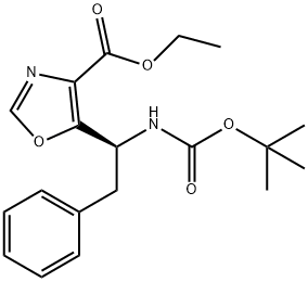 (S)-ETHYL 5-(1-(BOC-AMINO)-2-PHENYLETHYL)OXAZOLE-4-CARBOXYLATE
