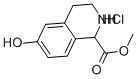 (+/-)-7-HYDROXY-1,2,3,4-TETRAHYDRO-3-ISOQUINOLINE-4-CARBOXYLIC ACID METHYL ESTER HCL
 Structural