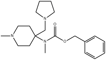 METHYL-(1-METHYL-4-PYRROLIDIN-1-YLMETHYL-PIPERIDIN-4-YL)-CARBAMIC ACID BENZYL ESTER
 Structural