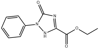 Ethyl2,5-dihydro-5-oxo-1-phenyl-1H-1,2,4-triazole-3-carboxylate Structural