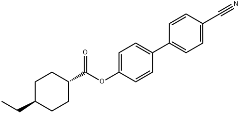 trans-4'-cyano[1,1'-biphenyl]-4-yl 4-ethylcyclohexanecarboxylate Structural