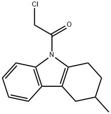 2-CHLORO-1-(3-METHYL-1,2,3,4-TETRAHYDRO-CARBAZOL-9-YL)-ETHANONE Structural