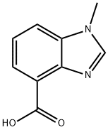 1H-Benzimidazole-4-carboxylicacid,1-methyl-(9CI) Structural