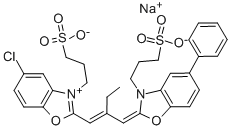 3,3'-BIS(3-SULFOPROPYL)-5-CHLORO-9-ETHYL-5'-PHENYLOXACARBOCYANINE BETAINE SODIUM SALT