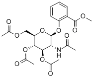 (2'-METHOXYCARBONYL) PHENYL-2-ACETAMIDO-3,4,6-TRI-O-ACETYL-2-DEOXY-BETA-D-GLUCOPYRANOSIDE Structural