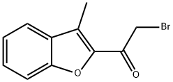 2-BROMO-1-(3-METHYL-1-BENZOFURAN-2-YL)ETHANONE Structural