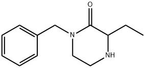 Piperazinone, 3-ethyl-1-(phenylmethyl)- (9CI) Structural