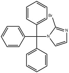 2-Bromo-1-trityl-1H-imidazole Structural