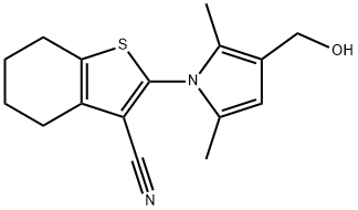 4,5,6,7-TETRAHYDRO-2-[3-(HYDROXYMETHYL)-2,5-DIMETHYL-1H-PYRROL-1-YL]-BENZO[B]THIOPHENE-3-CARBONITRILE