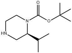 (S)-1-Boc-2-isopropylpiperazine Structural