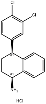 1-NAPHTHALENAMINE, 4-(3,4-DICHLOROPHENYL)-1,2,3,4-TETRAHYDRO-, HYDROCHLORIDE, (1S,4S)- Structural