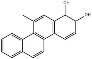 7,8-dihydro-7,8-dihydroxy-5-methylchrysene Structural