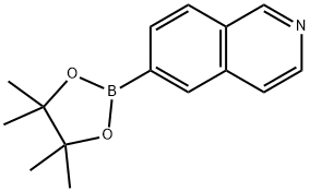 6-(4,4,5,5-tetramethyl-1,3,2-dioxaborolan-2-yl)isoquinoline Structural