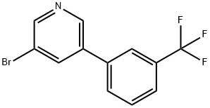 3-BROMO-5-(3-TRIFLUOROMETHYL-PHENYL)-PYRIDINE Structural