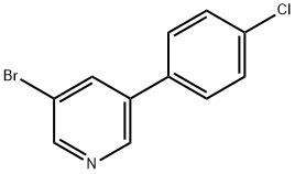 3-BROMO-5-(4-CHLOROPHENYL)PYRIDINE Structural