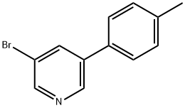 3-BROMO-5-(P-TOLYL)PYRIDINE Structural