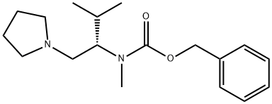 (S)-1-PYRROLIDIN-2-ISOPROPYL-2-(N-CBZ-N-METHYL)AMINO-ETHANE
 Structural