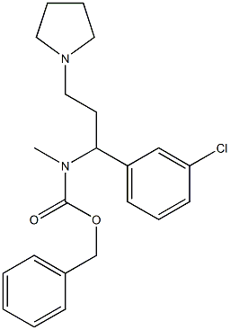 1-PYRROLIDIN-3-(3'-CHLOROPHENYL)-3-(N-CBZ-N-METHYL)AMINO-PROPANE
