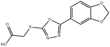 {[5-(1,3-BENZODIOXOL-5-YL)-1,3,4-OXADIAZOL-2-YL]THIO}ACETIC ACID