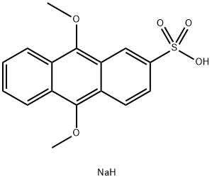 9,10-DIMETHOXYANTHRACENE-2-SULFONIC ACID SODIUM SALT Structural