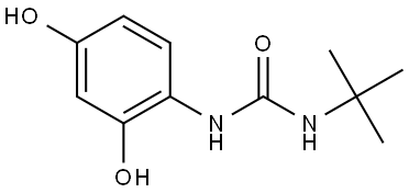 Urea, N-(2,4-dihydroxyphenyl)-N-(1,1-dimethylethyl)- (9CI) Structural