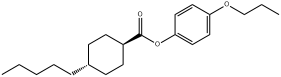 p-propoxyphenyl trans-4-pentylcyclohexanecarboxylate Structural