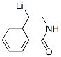 Lithium,  [[2-[(methylamino)carbonyl]phenyl]methyl]- Structural