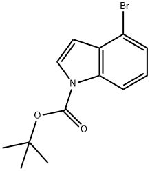 4-BROMOINDOLE-1-CARBOXYLIC ACID TERT-BUTYL ESTER Structural