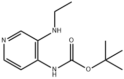 Carbamic  acid,[3-(ethylamino)-4-pyridinyl]-,1,1-dimethylethyl  ester  (9CI) Structural