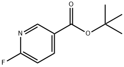 3-Pyridinecarboxylic acid, 6-fluoro-, 1,1-diMethylethyl ester Structural