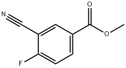 Methyl 3-cyano-4-fluorobenzoate Structural