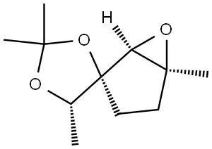 Spiro[1,3-dioxolane-4,2-[6]oxabicyclo[3.1.0]hexane], 2,2,5,5-tetramethyl-, (1S,2R,5S,5S)- (9CI) Structural