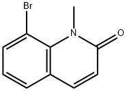 2(1H)-Quinolinone,8-bromo-1-methyl-(9CI) Structural