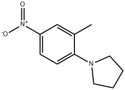 1-(2-Methyl-4-nitrophenyl)pyrrolidine Structural