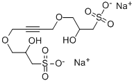 Disodium 3,3'-(2-butyne-1,4-diylbis(oxy))bis(2-hydroxypropanesulphonate) Structural