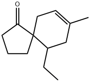 Spiro[4.5]dec-7-en-1-one, 10-ethyl-8-methyl- (9CI) Structural