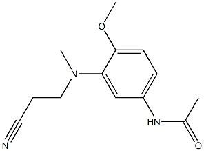 N-[3-[(2-cyanoethyl)methylamino]-4-methoxyphenyl]acetamide Structural