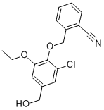 2-[[2-CHLORO-6-ETHOXY-4-(HYDROXYMETHYL)PHENOXY]METHYL]-BENZONITRILE